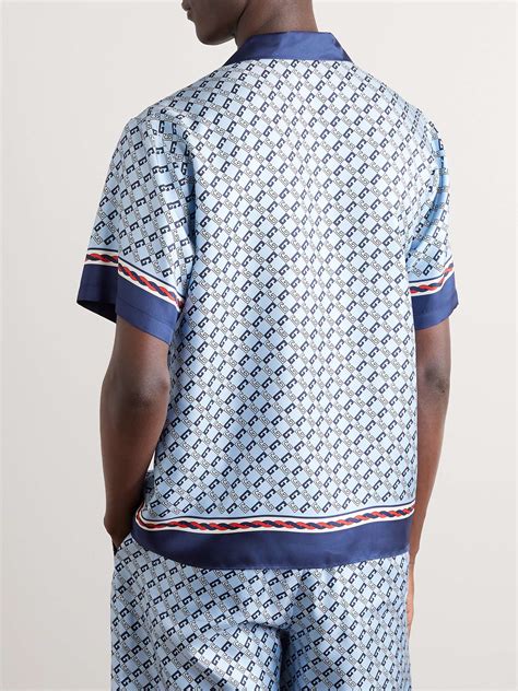 gucci camp collar shirts|Gucci collar shirt men.